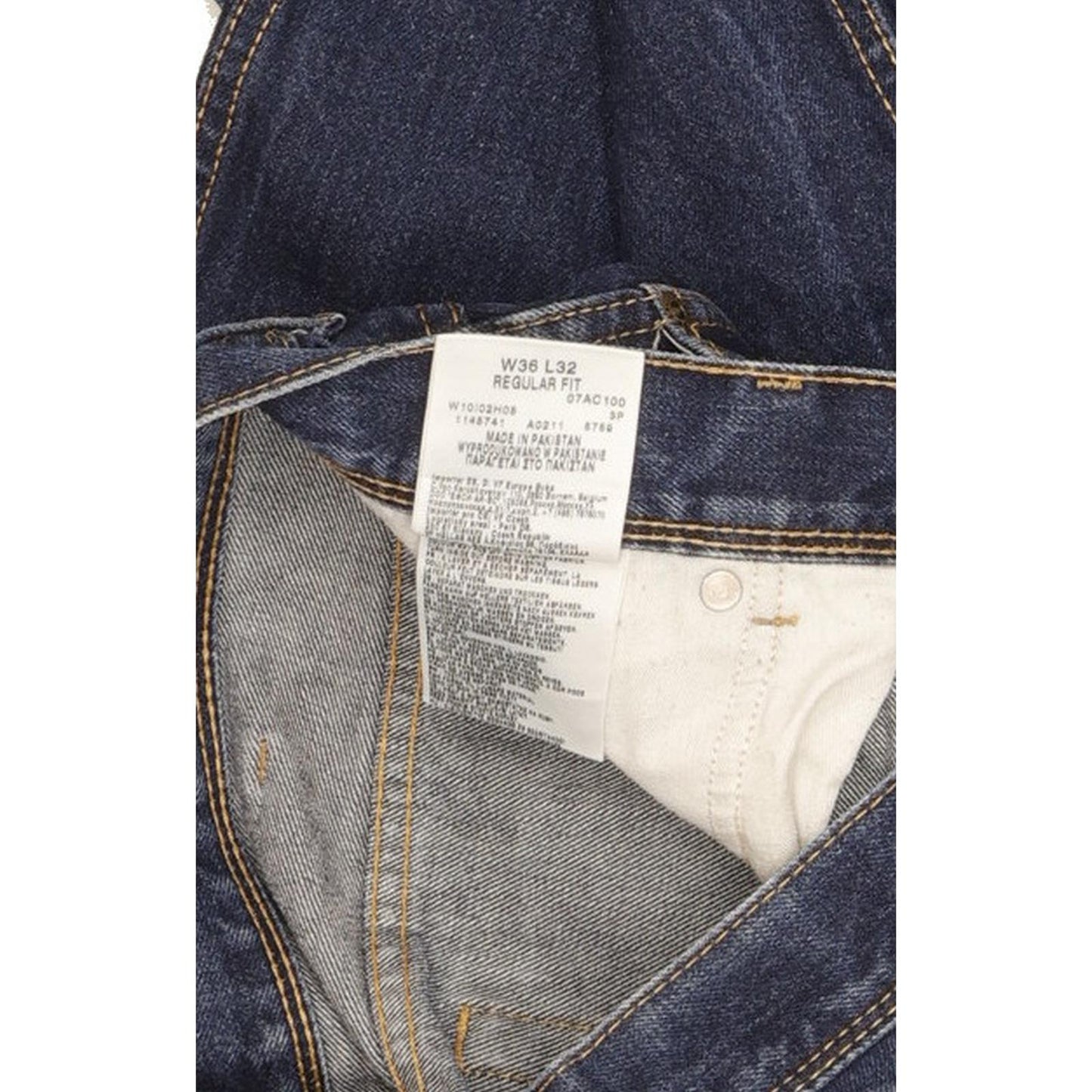 Wrangler Men Blue Straight Regular Jeans W36 L32