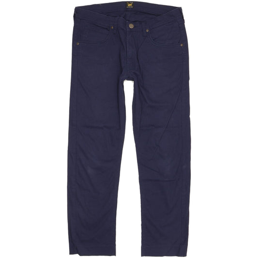 Lee Daren Men Navy Straight Slim Stretch Jeans W31 L28
