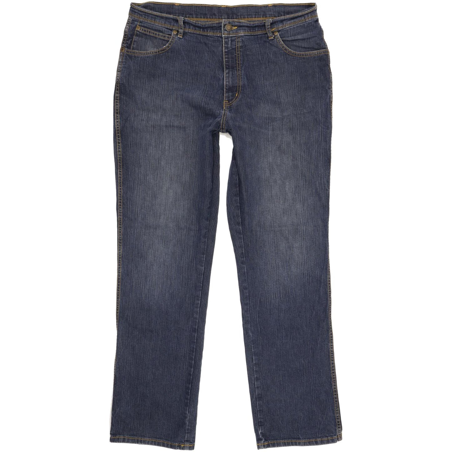 Wrangler Men Blue Straight Regular Stretch Jeans W38 L32
