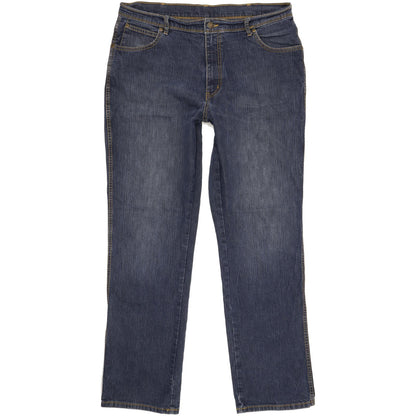 Wrangler Men Blue Straight Regular Stretch Jeans W38 L32