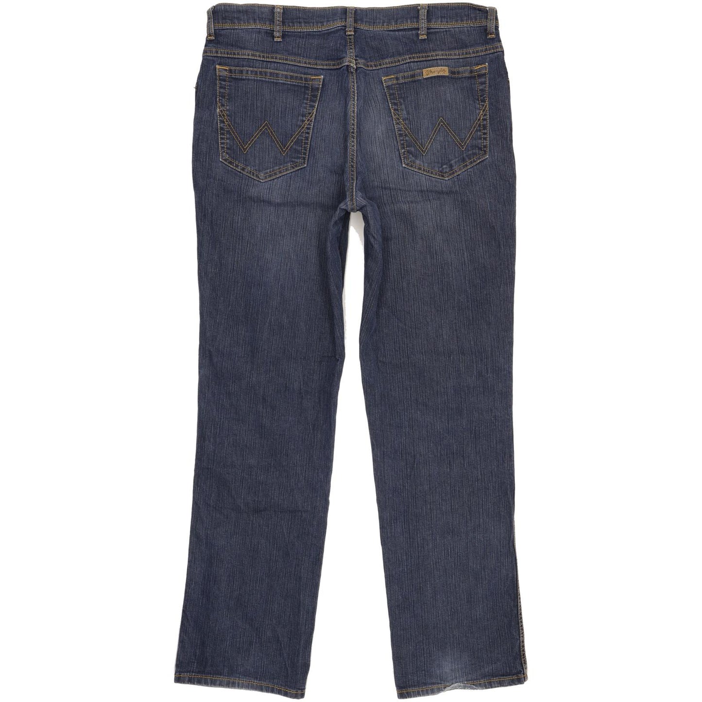 Wrangler Men Blue Straight Regular Stretch Jeans W38 L32