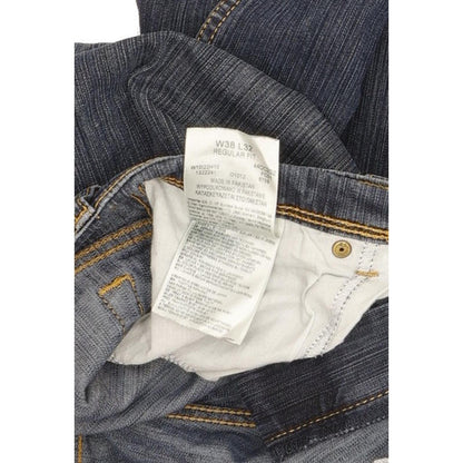 Wrangler Men Blue Straight Regular Stretch Jeans W38 L32