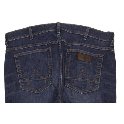 Wrangler Greensboro Men Blue Straight Regular Stretch Jeans W36 L34