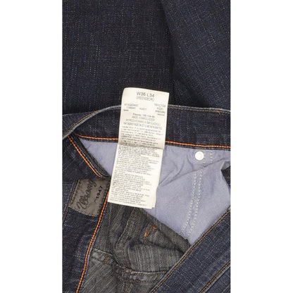 Wrangler Greensboro Men Blue Straight Regular Stretch Jeans W36 L34