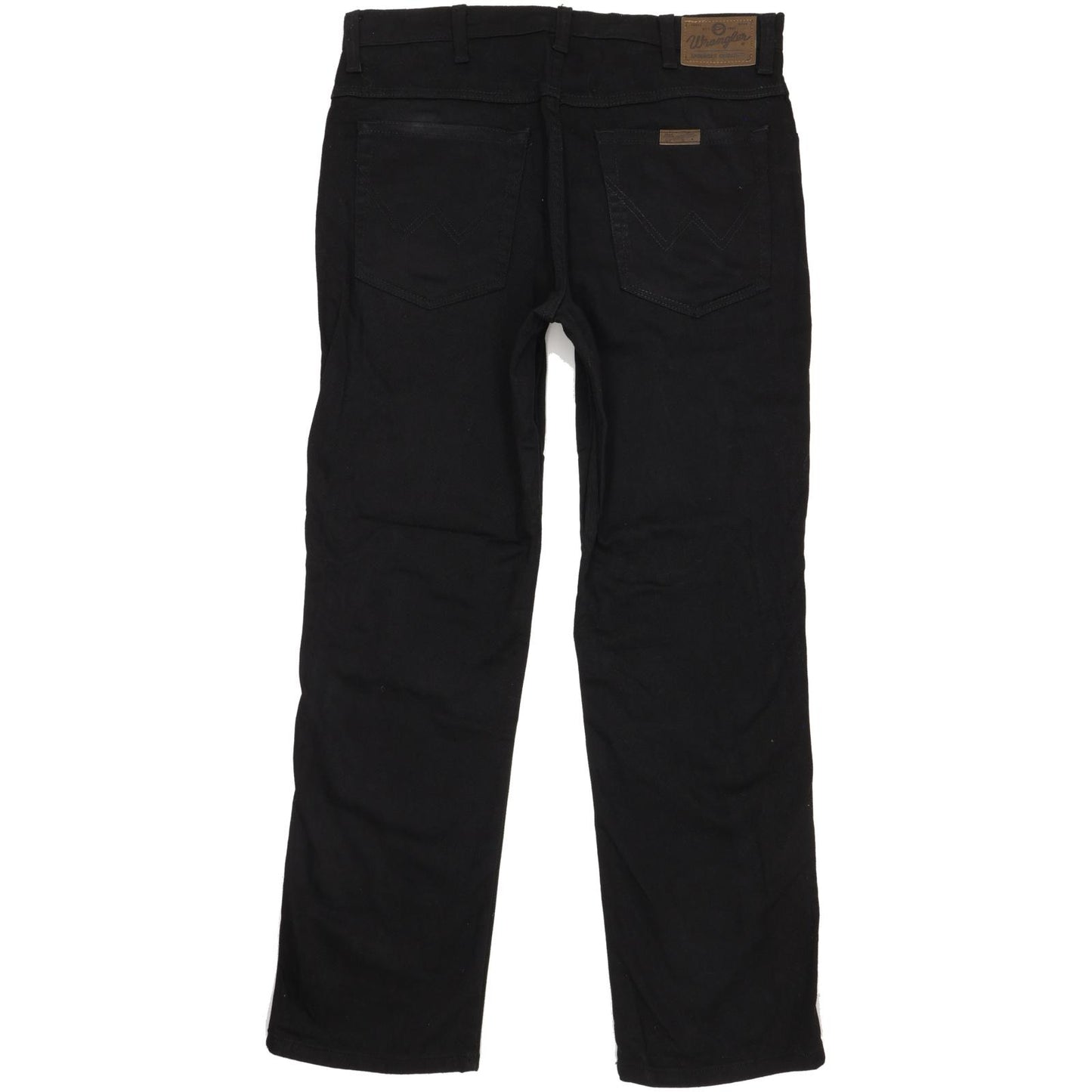 Wrangler Durable Quality Men Black Straight Regular Stretch Jeans W36 L32