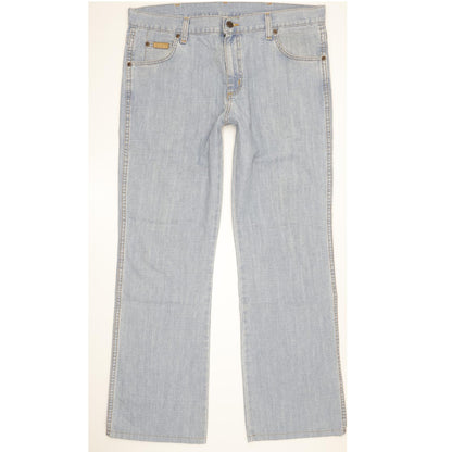 Wrangler Men Blue Bootcut Slim Jeans W34 L31