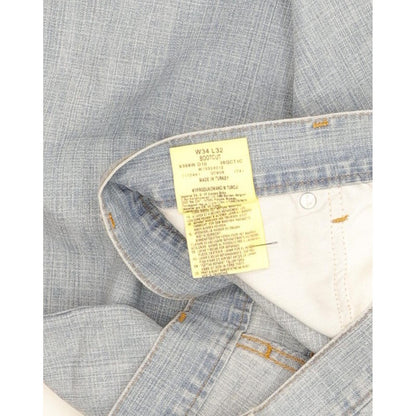 Wrangler Men Blue Bootcut Slim Jeans W34 L31