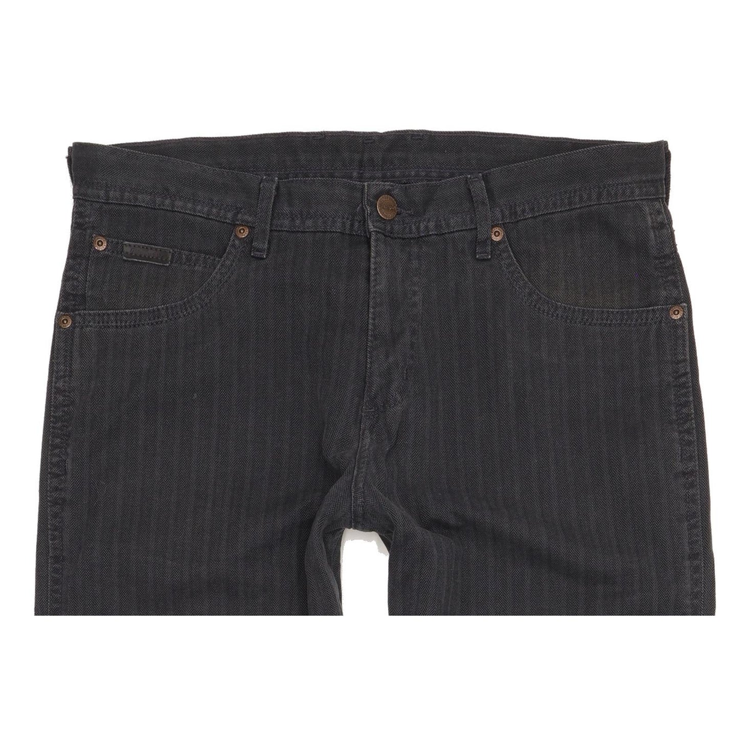 Wrangler Roxboro Men Charcoal Straight Regular Jeans W32 L32