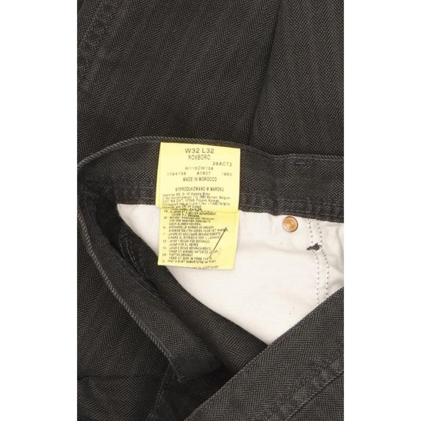 Wrangler Roxboro Men Charcoal Straight Regular Jeans W32 L32