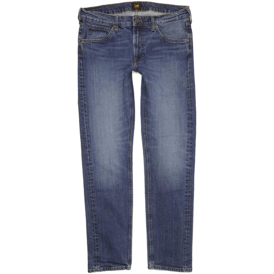 Lee Daren Men Blue Straight Slim Stretch Jeans W32 L32