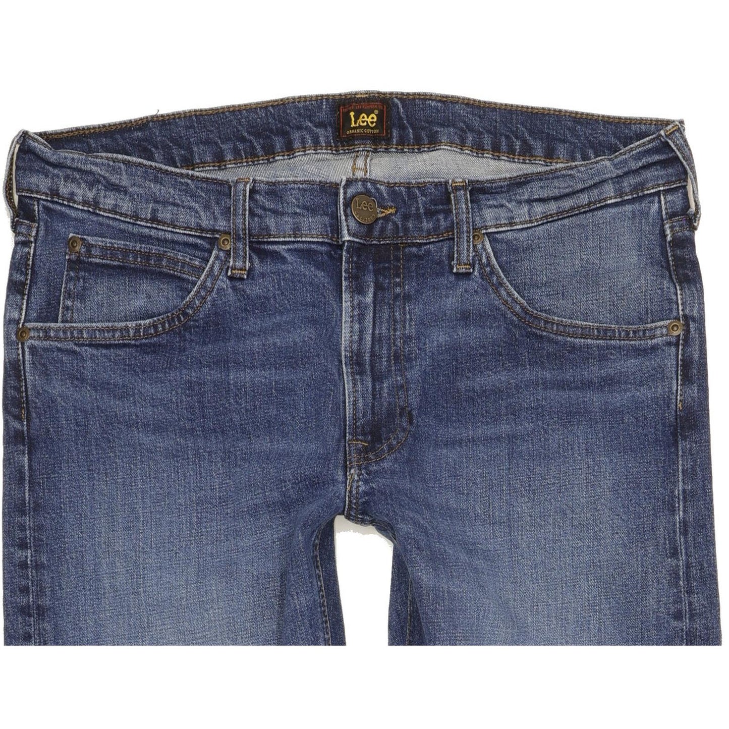 Lee Daren Men Blue Straight Slim Stretch Jeans W32 L32