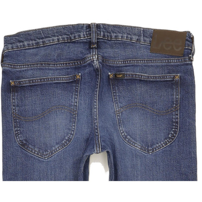 Lee Daren Men Blue Straight Slim Stretch Jeans W32 L32