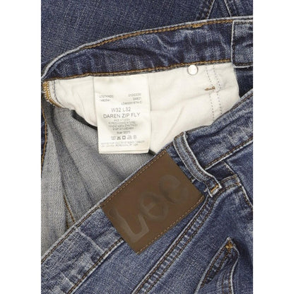 Lee Daren Men Blue Straight Slim Stretch Jeans W32 L32