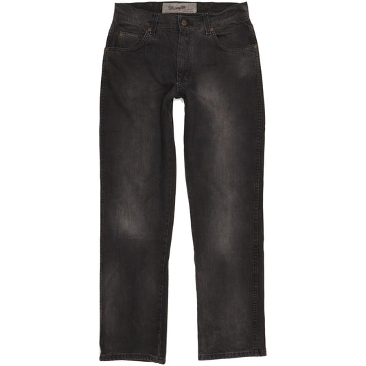 Wrangler Texas Men Black Straight Regular Stretch Jeans W32 L32