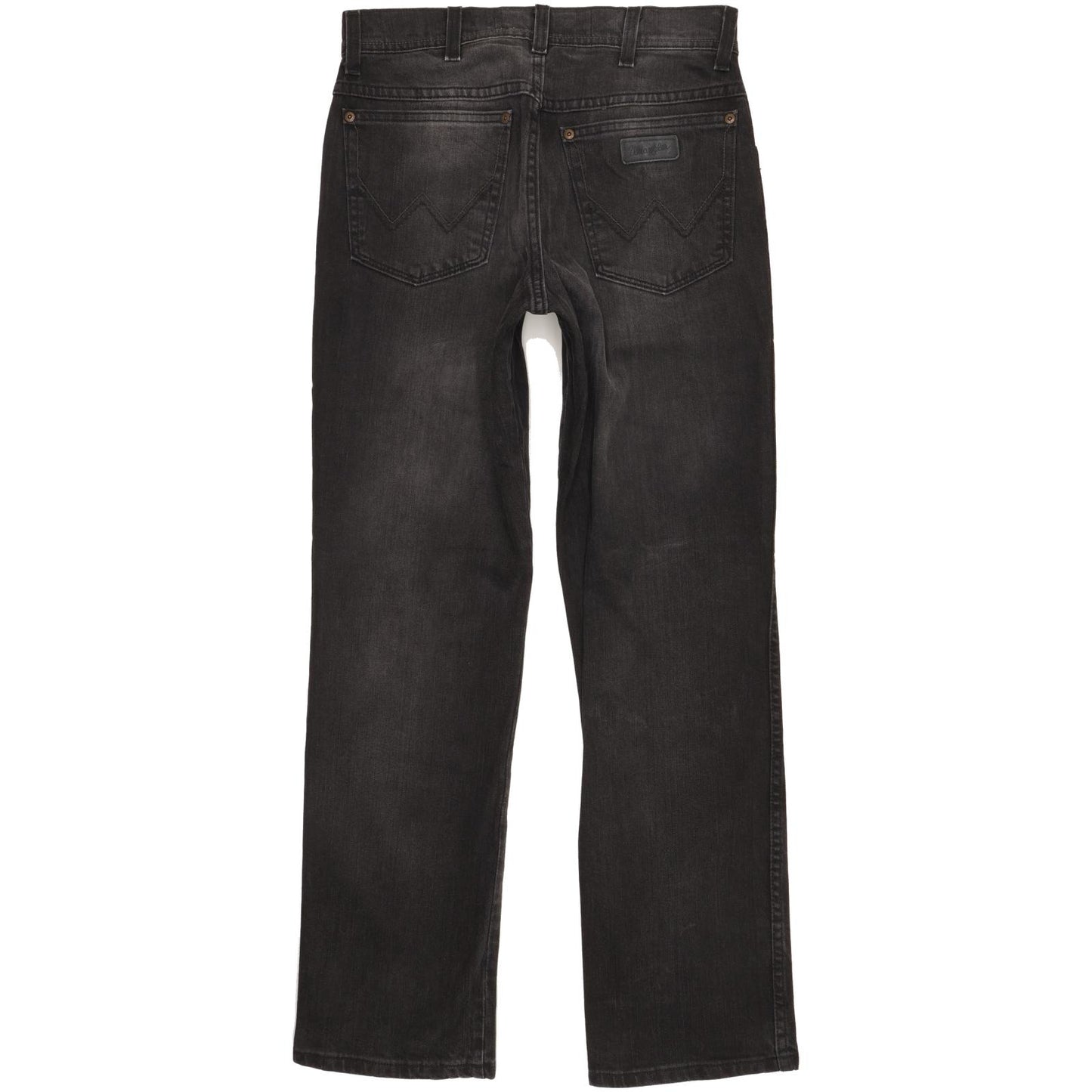 Wrangler Texas Men Black Straight Regular Stretch Jeans W32 L32