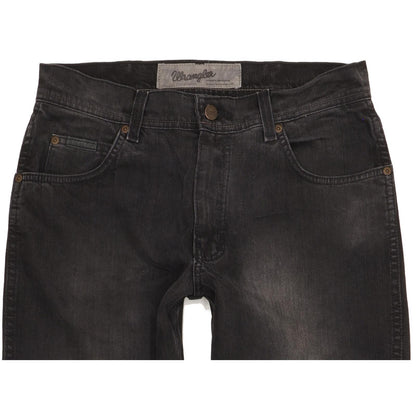 Wrangler Texas Men Black Straight Regular Stretch Jeans W32 L32