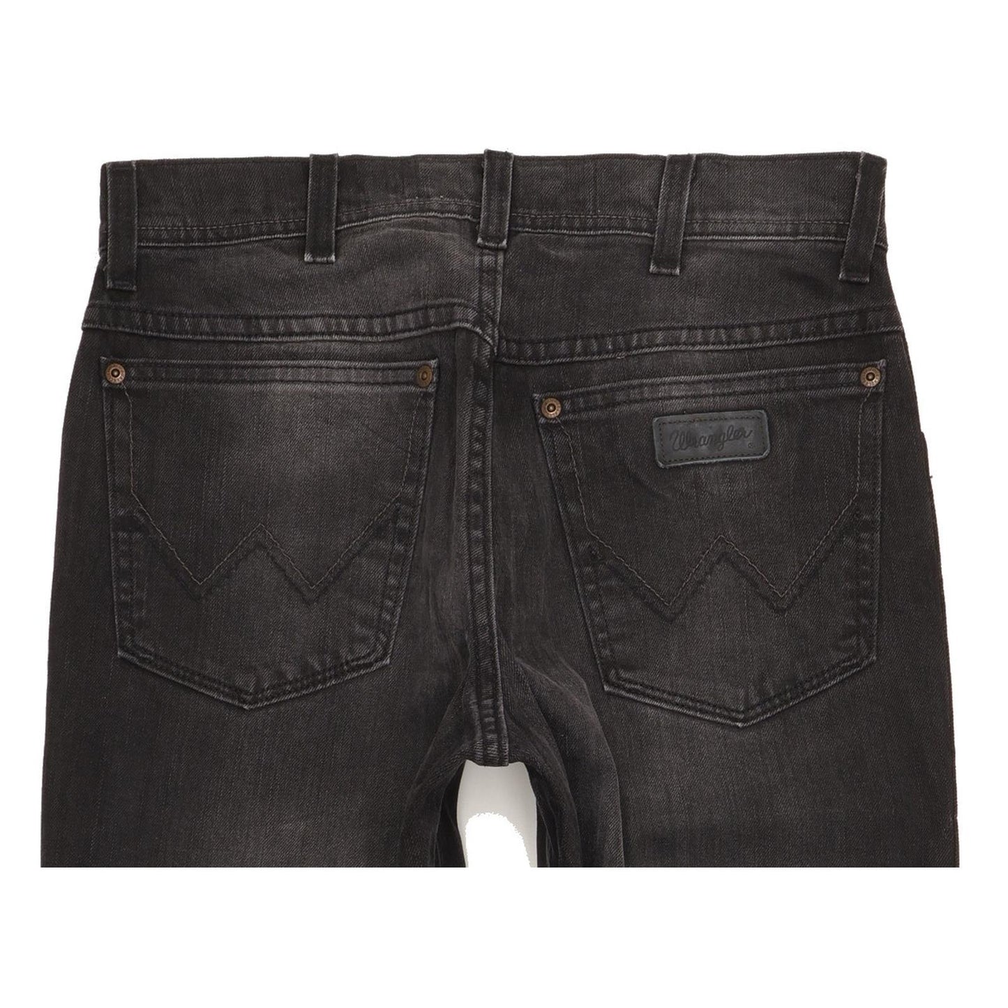 Wrangler Texas Men Black Straight Regular Stretch Jeans W32 L32