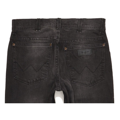 Wrangler Texas Men Black Straight Regular Stretch Jeans W32 L32