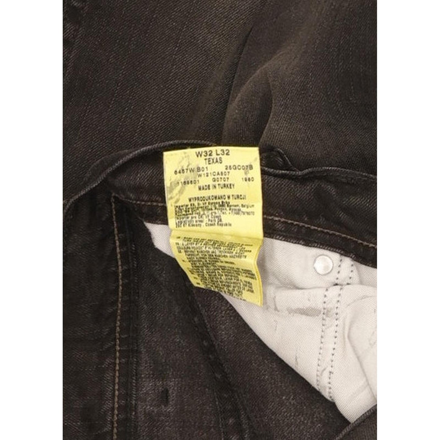 Wrangler Texas Men Black Straight Regular Stretch Jeans W32 L32