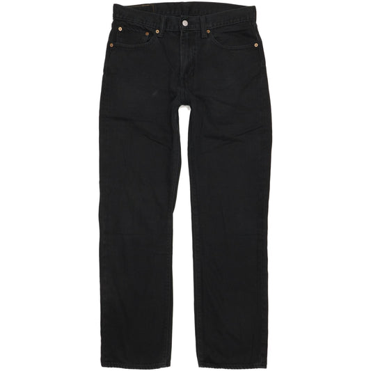 Levi's 751 Men Black Straight Regular Stretch Jeans W32 L32