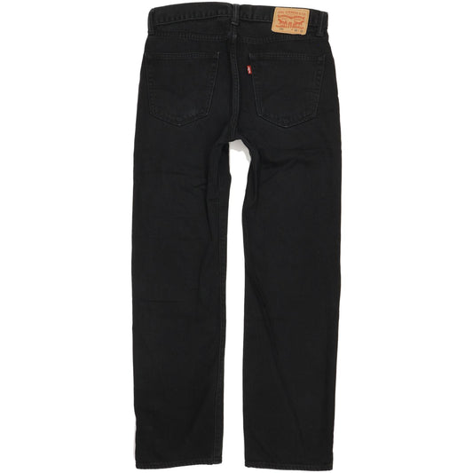 Levi's 751 Men Black Straight Regular Stretch Jeans W32 L32