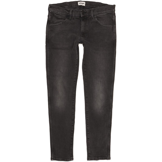 Wrangler Bryson Men Black Skinny Slim Stretch Jeans W34 L32