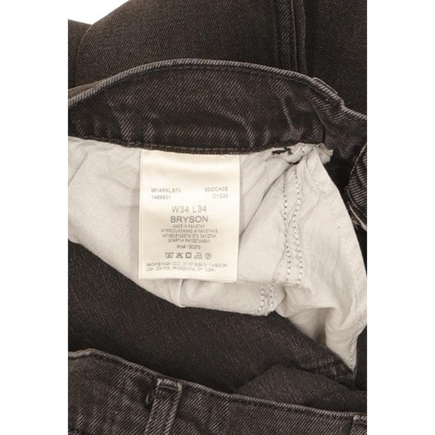 Wrangler Bryson Men Black Skinny Slim Stretch Jeans W34 L32