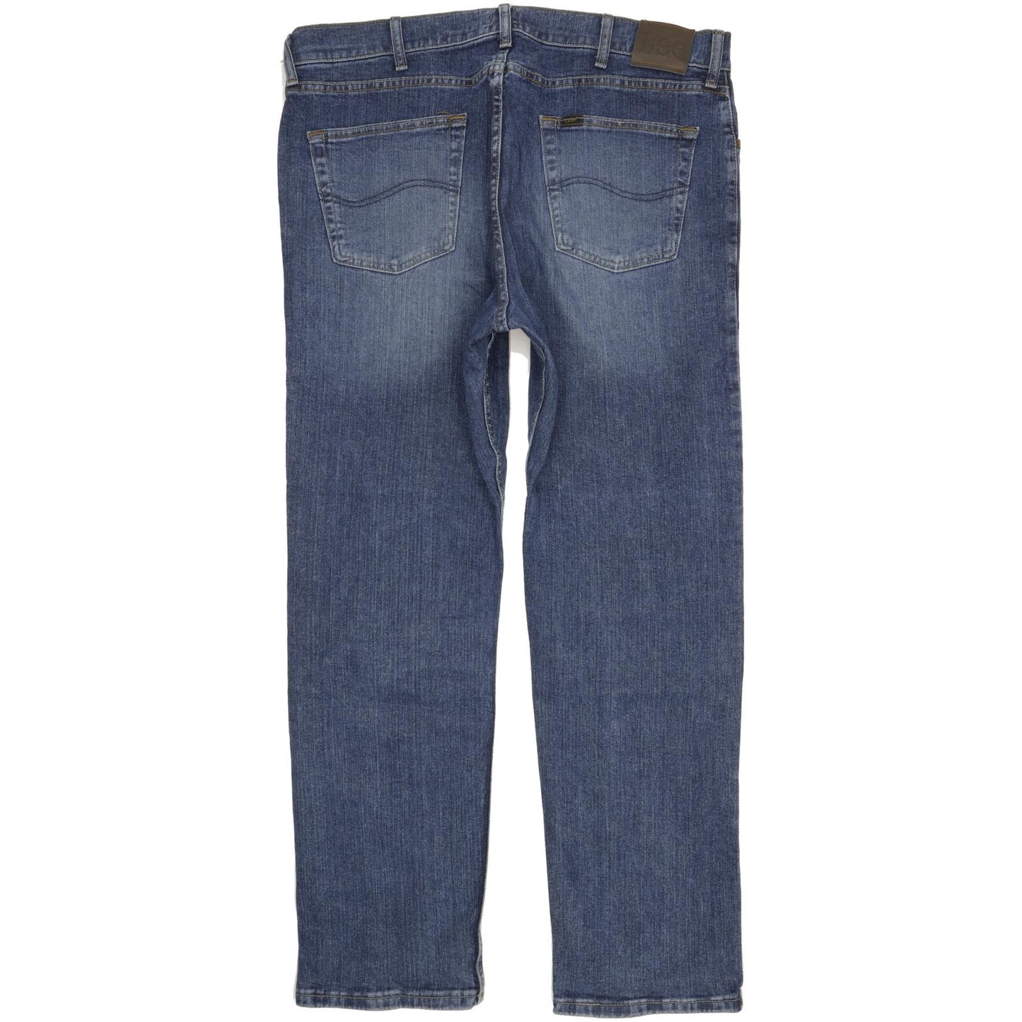 Lee Men Blue Straight Regular Stretch Jeans W38 L32