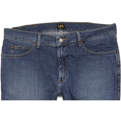 Lee Men Blue Straight Regular Stretch Jeans W38 L32