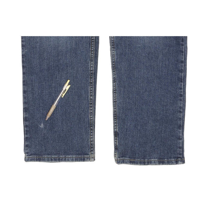 Lee Men Blue Straight Regular Stretch Jeans W38 L32