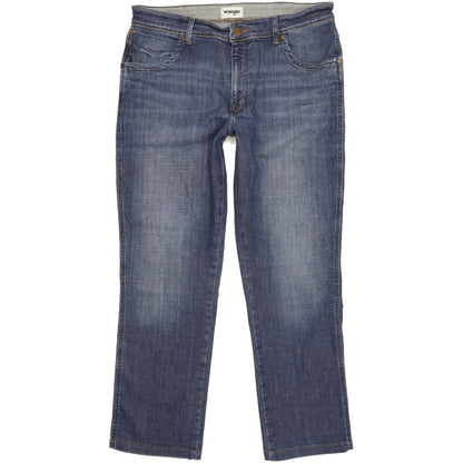 Wrangler Texas Men Blue Straight Regular Stretch Jeans W36 L30
