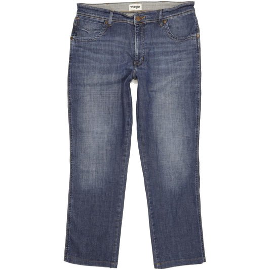 Wrangler Texas Men Blue Straight Regular Stretch Jeans W36 L30