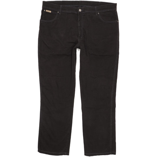 Wrangler Texas Men Black Straight Regular Stretch Jeans W40 L31