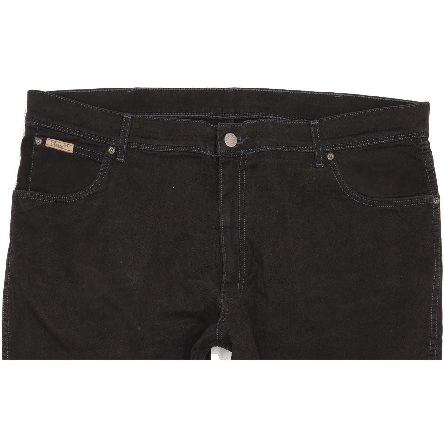 Wrangler Texas Men Black Straight Regular Stretch Jeans W40 L31