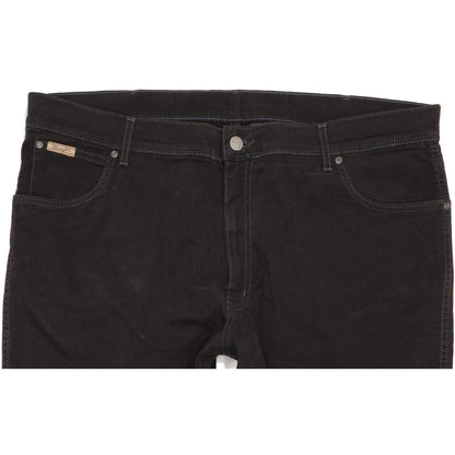 Wrangler Texas Men Black Straight Regular Stretch Jeans W40 L31
