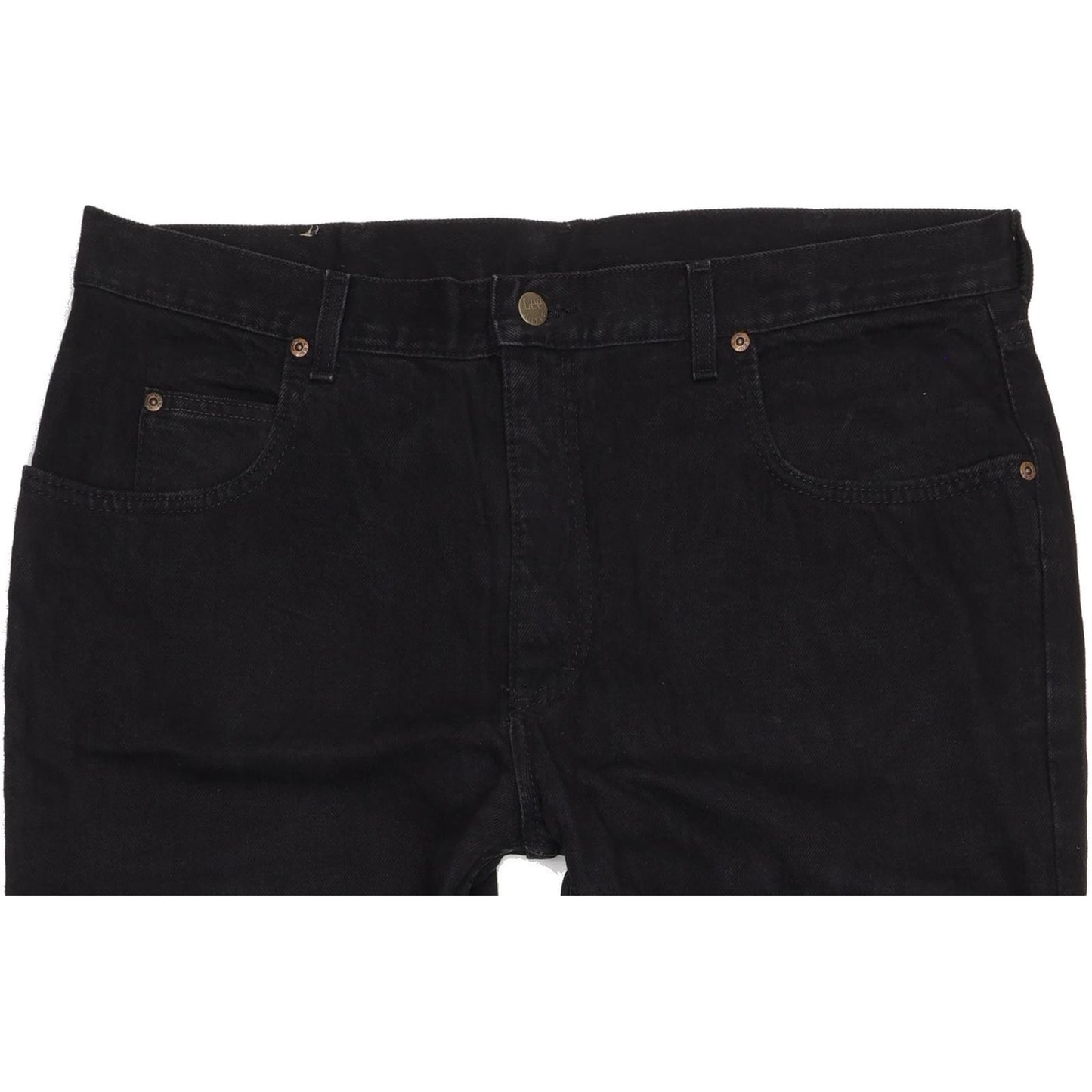 Lee Phoenix Men Black Straight Regular Jeans W39 L31