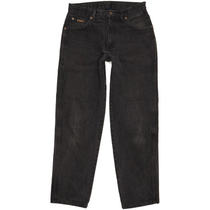 Wrangler Indiana Men Black Straight Regular Jeans W31 L30