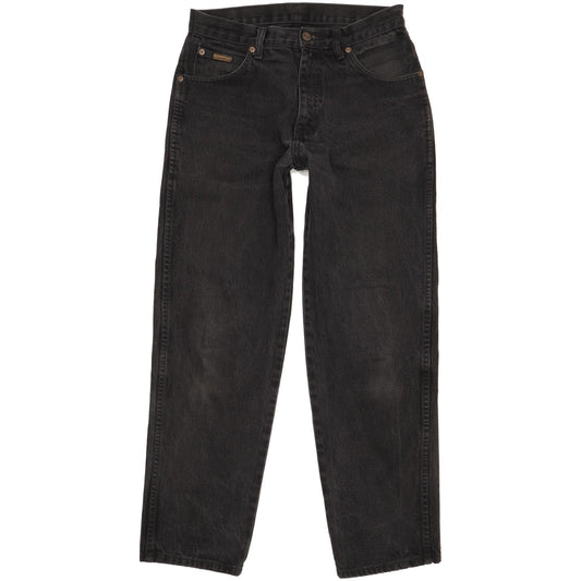 Wrangler Indiana Men Black Straight Regular Jeans W31 L30