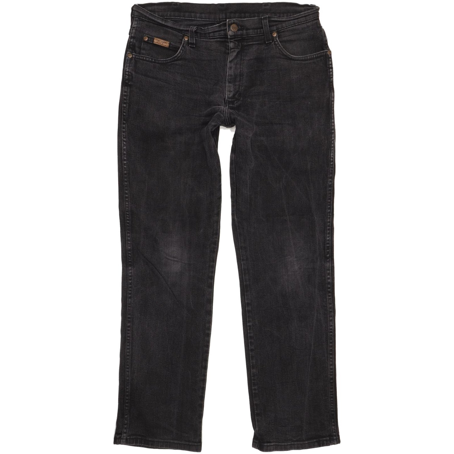 Wrangler Texas Men Black Straight Regular Stretch Jeans W34 L31