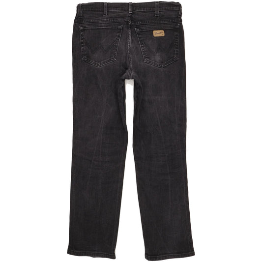 Wrangler Texas Men Black Straight Regular Stretch Jeans W34 L31