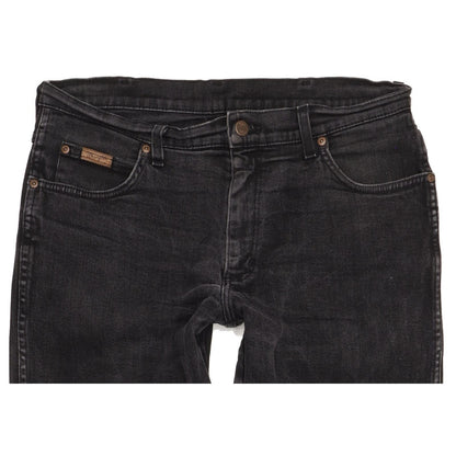 Wrangler Texas Men Black Straight Regular Stretch Jeans W34 L31