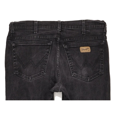 Wrangler Texas Men Black Straight Regular Stretch Jeans W34 L31