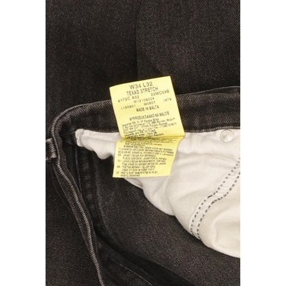 Wrangler Texas Men Black Straight Regular Stretch Jeans W34 L31