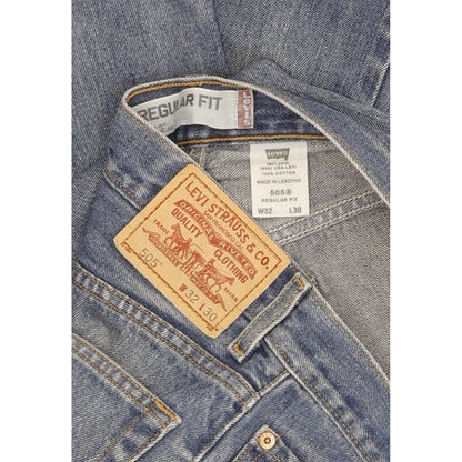 Levi's 505 Men Blue Straight Regular Jeans W32 L29