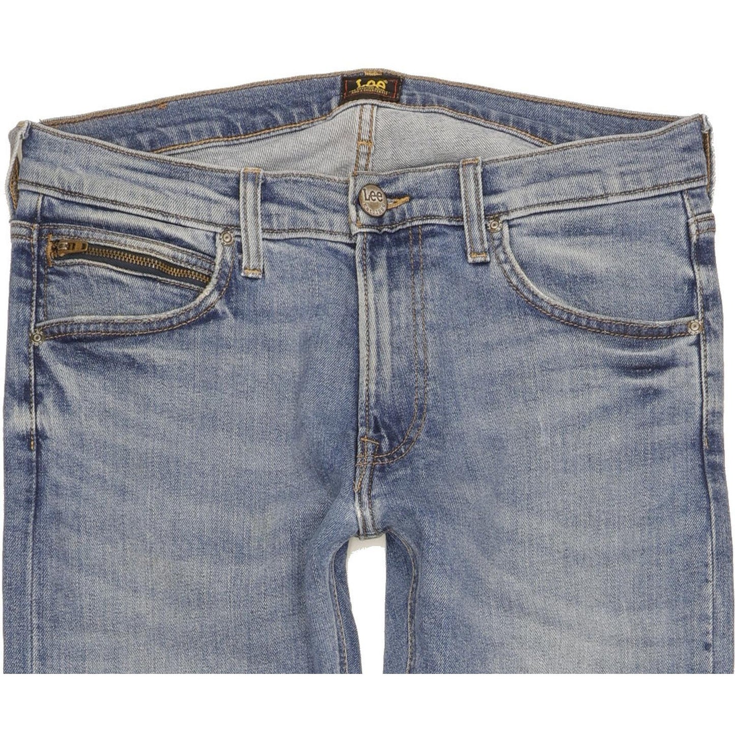 Lee Luke Men Blue Skinny Slim Stretch Jeans W30 L34