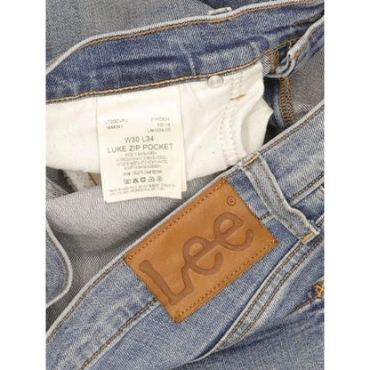 Lee Luke Men Blue Skinny Slim Stretch Jeans W30 L34