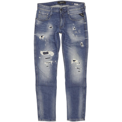 Replay Anbass Men Blue Skinny Slim Stretch Jeans W30 L31