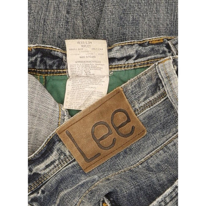 Lee Ripley Men Blue Straight Regular Jeans W33 L34