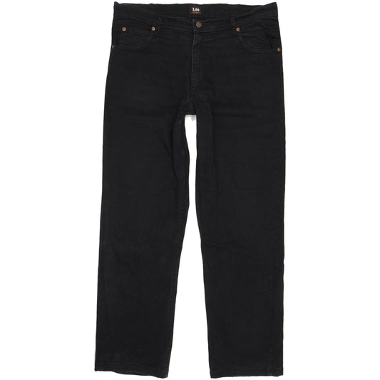 Lee Brooklyn Men Black Straight Regular Stretch Jeans W36 L31