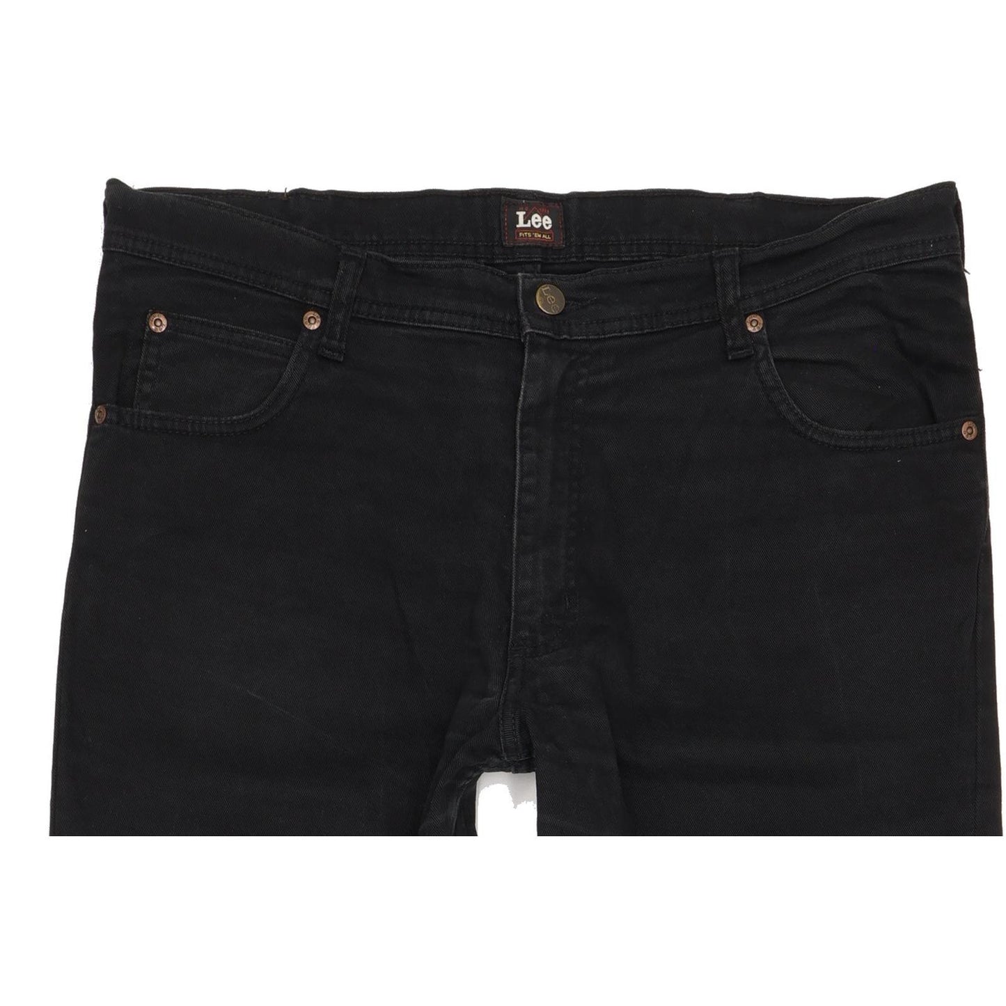 Lee Brooklyn Men Black Straight Regular Stretch Jeans W36 L31